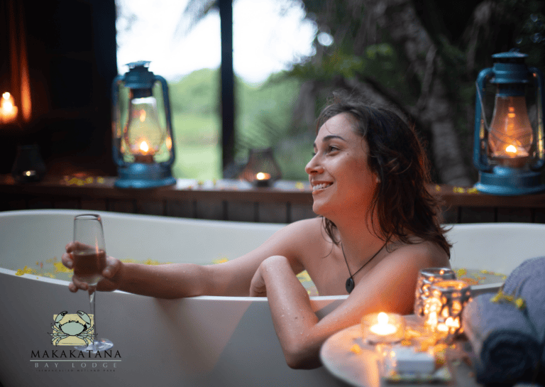 Romantic Outdoor Bath